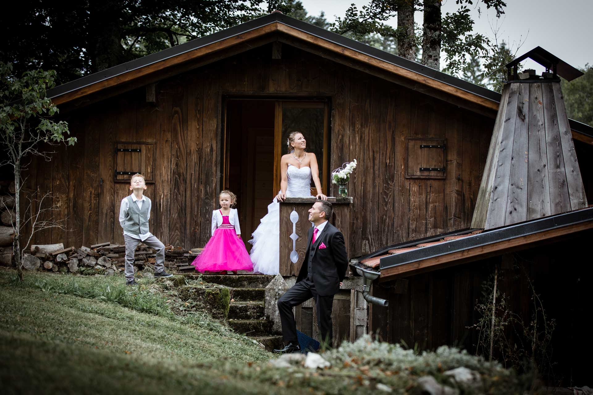 photo de groupe pour mariage famille 