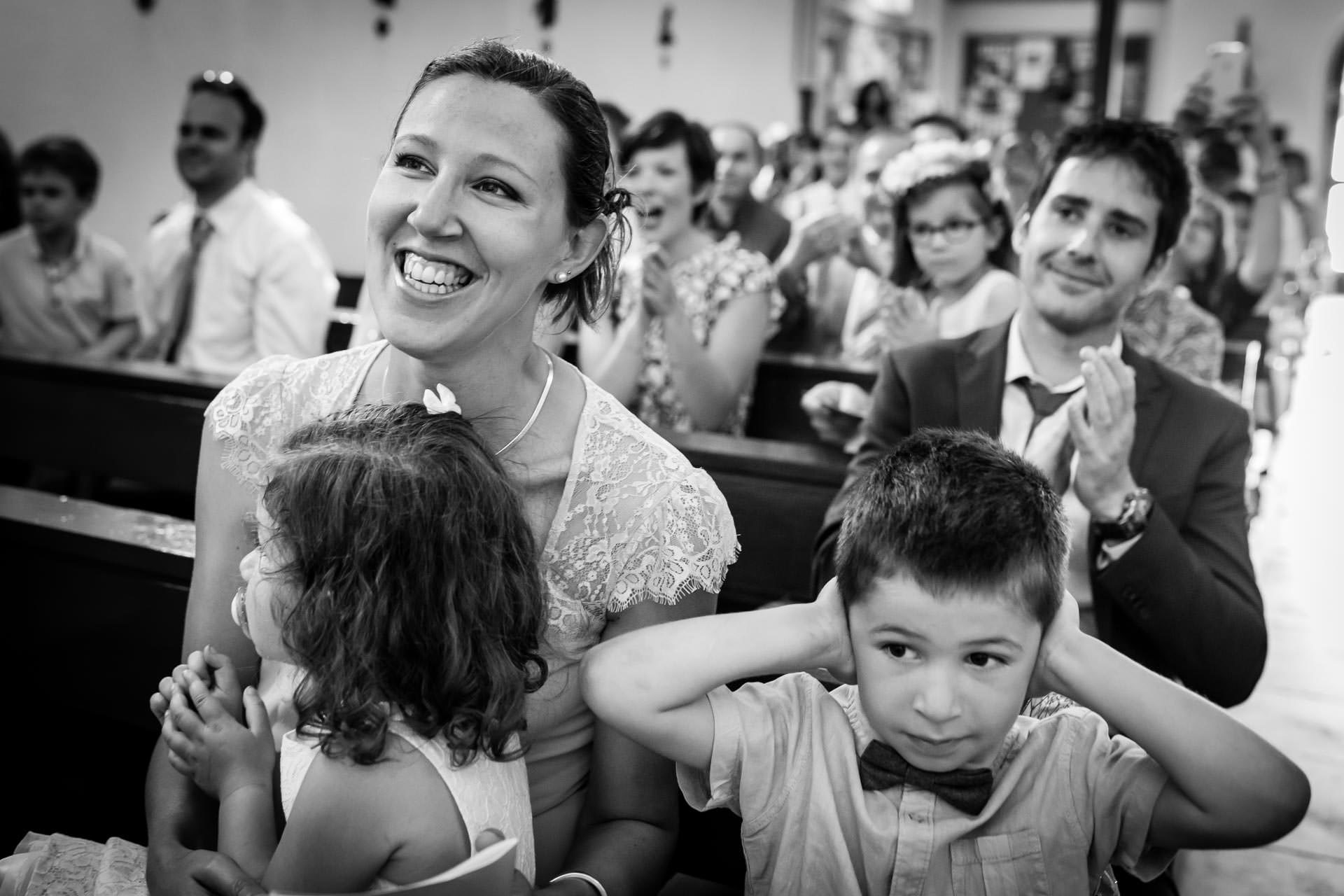 Mariage Coppet eglise Saint Robert rigolade