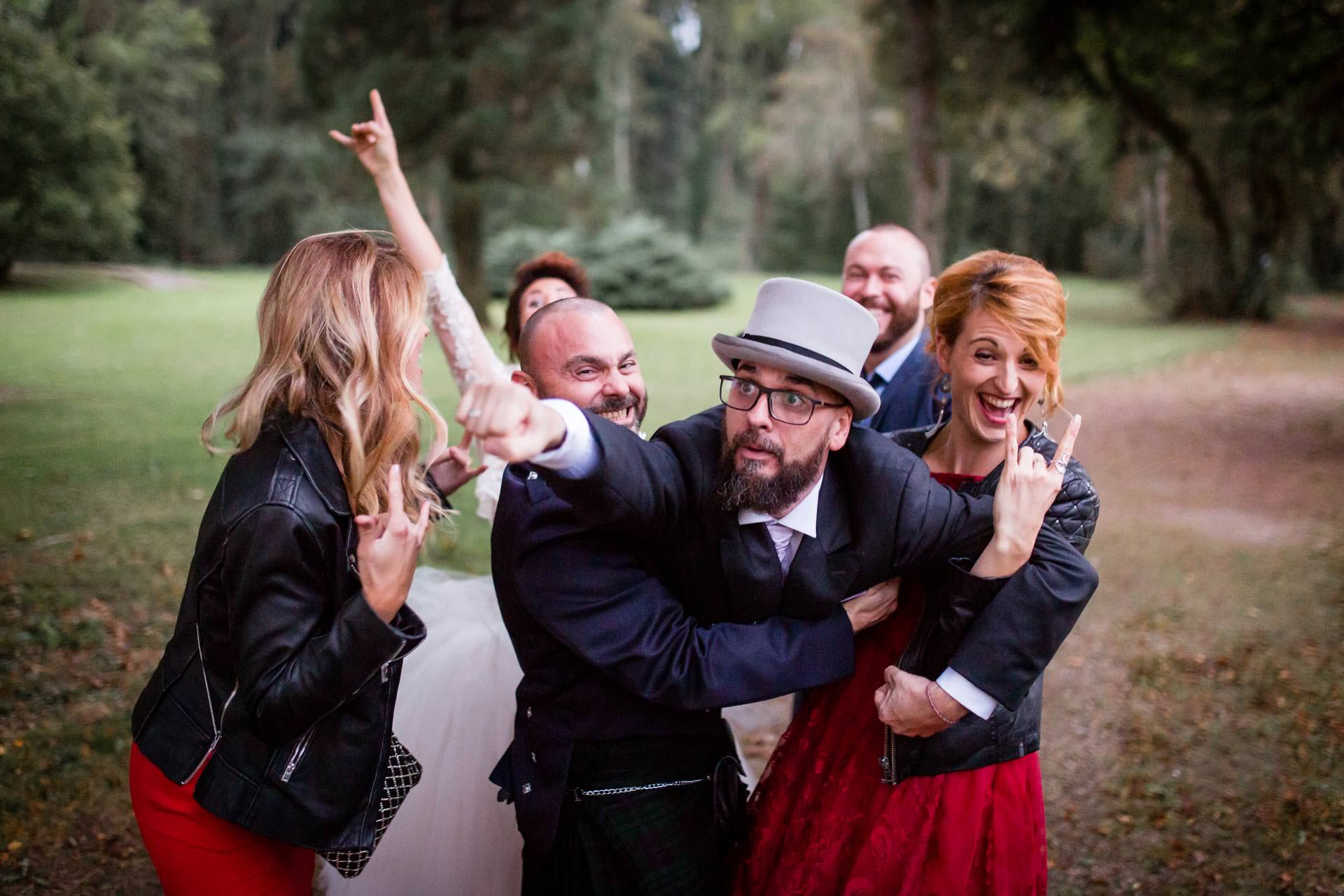 Photographe de Mariage Rock avec temoins