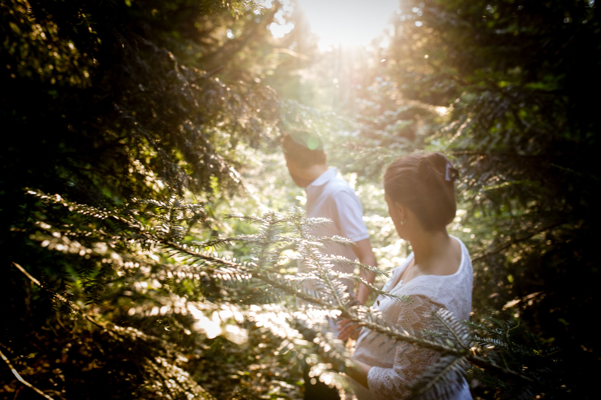 Seance Engagement Divonne Mont Mussy photo a contre jour mysterieux